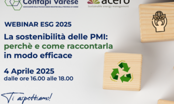 WEBINAR- LA SOSTENIBILITÁ DELLE PMI: PERCHÉ E COME RACCONTARLA IN MODO EFFICACE