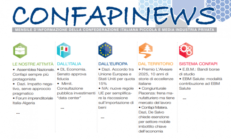 È ONLINE IL NUOVO NUMERO DI CONFAPINEWS