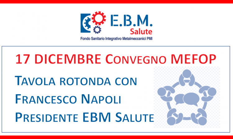 SAVE THE DATE | 17 Dicembre Convegno MEFOP