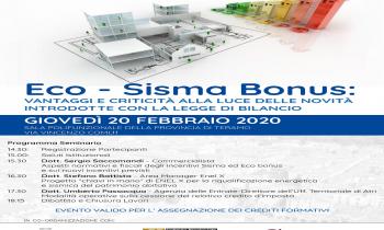 Convegno ECO SISMA BONUS