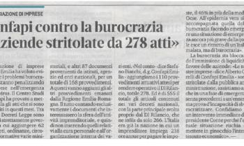 CONFAPI CONTRO LA BUROCRAZIA "AZIENDE STRITOLATE DA 278 ATTI"