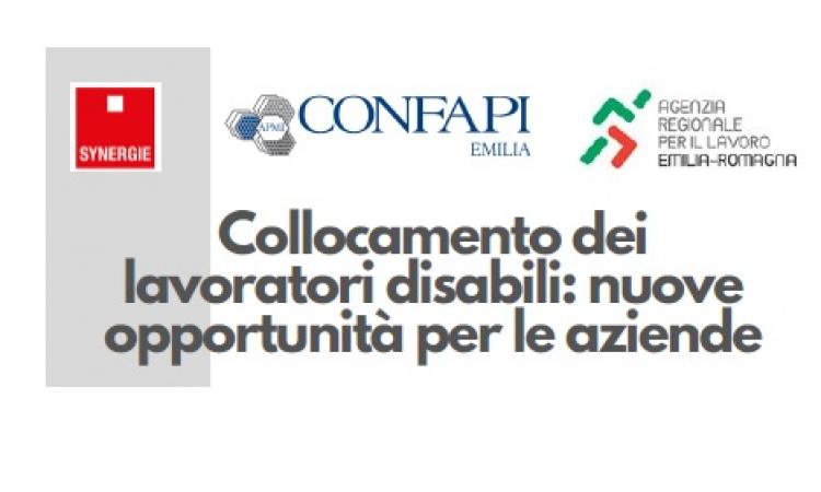 WEBINAR "COLLOCAMENTO DEI LAVORATORI DISABILI: NUOVE OPPORTUNITA' PER LE AZIENDE" - 14/06/2021 alle ore 15.30