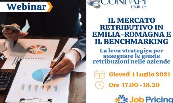 WEBINAR "IL MERCATO RETRIBUTIVO IN EMILIA-ROMAGNA E IL BENCHMARKING. LA LEVA STRATEGICA PER ASSEGNARE LE GIUSTE RETRIBUZIONI NELLE AZIENDE" - 01/07/2021 alle ore 17