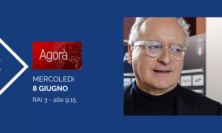 Mercoledì 8 giugno ore 9.15: Casasco ospite di Agorà - Rai 3