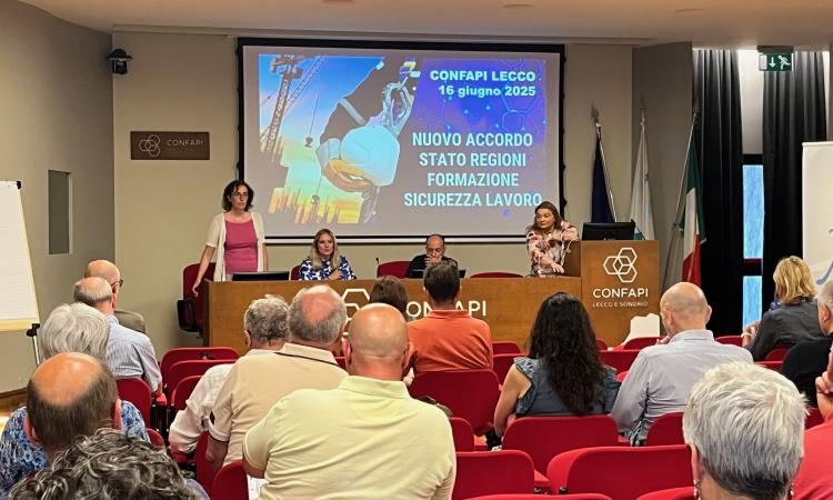 NovitA' formazione e sicurezza sul lavoro: due eventi in Confapi Lecco Sondrio