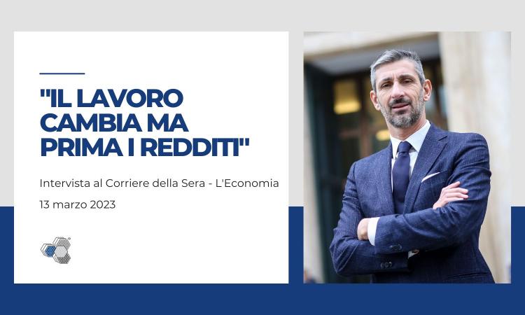 INTERVISTA AL PRESIDENTE CAMISA SUL CORRIERE DELLA SERA