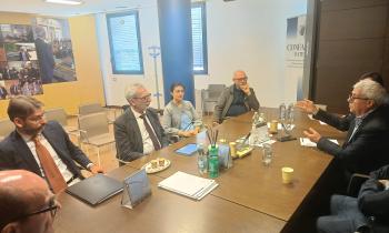 Il responsabile ANAS per la Basilicata, Giancarlo Luongo, ospite presso la sede di Confapi Matera