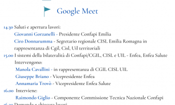 ‘BILATERALITA E WELFARE PER LE PMI: ENFEA ED ENFEA SALUTE’ L’EVENTO ORGANIZZATO DA CONFAPI EMILIA IN COLLABORAZIONE CON ENFEA