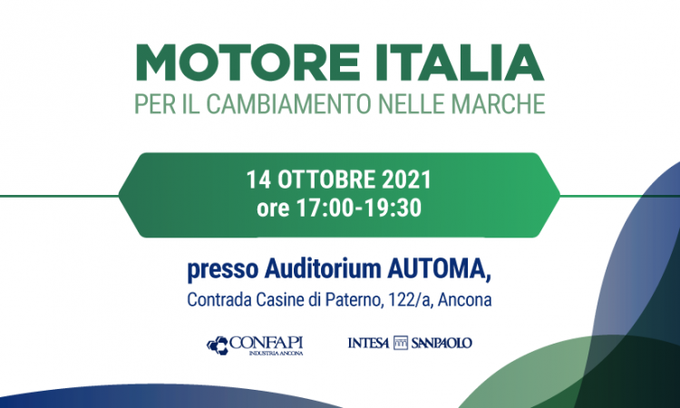 Green e sostenibile, le aziende programmano il rilancio post pandemia: ad Ancona l’evento di Confapi e Intesa Sanpaolo