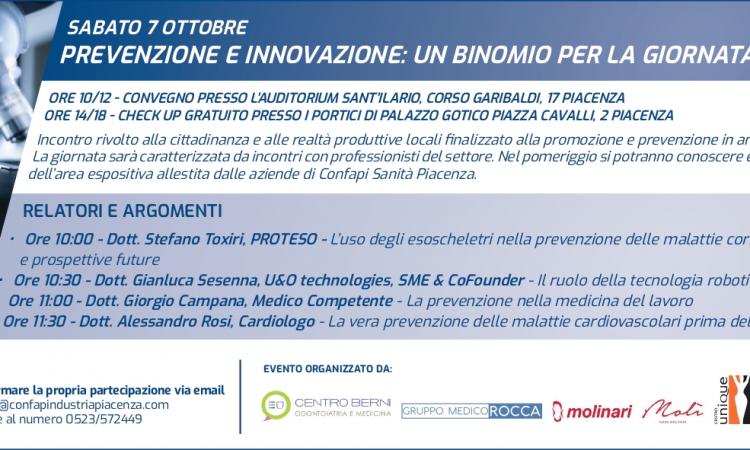 UNA GIORNATA TRA SALUTE E INNOVAZIONE LA DATA È IL 7 OTTOBRE