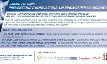 UNA GIORNATA TRA SALUTE E INNOVAZIONE LA DATA È IL 7 OTTOBRE